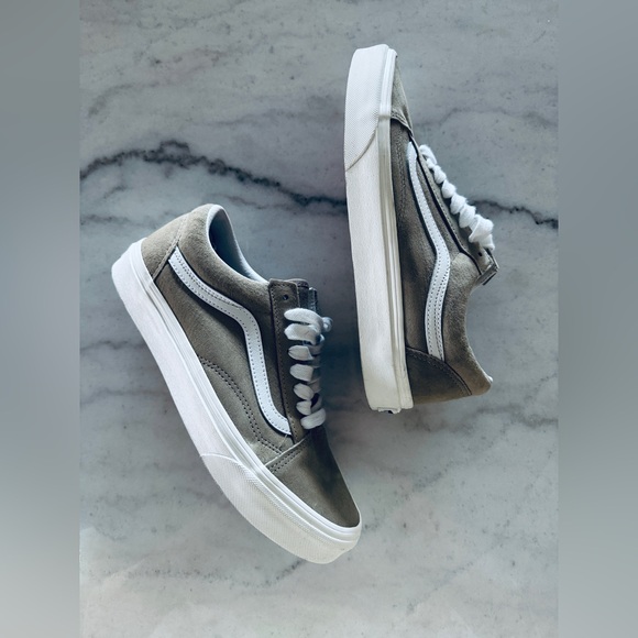 Vans Unisex Old Skool Heiq Eco Boost Beige and White Sneakers - Picture 4 of 13